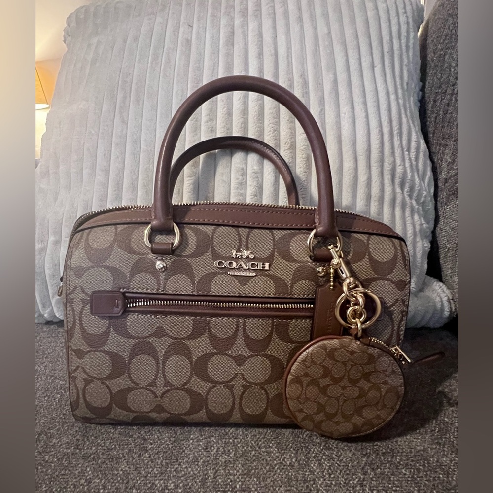 Coach Brown Signature Satchel